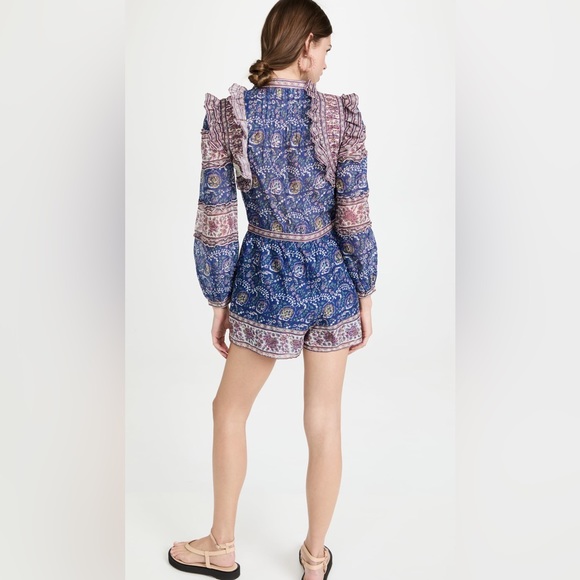 NWT Sea Rosita Border Long Sleeve Romper Size 6 - Picture 3 of 8